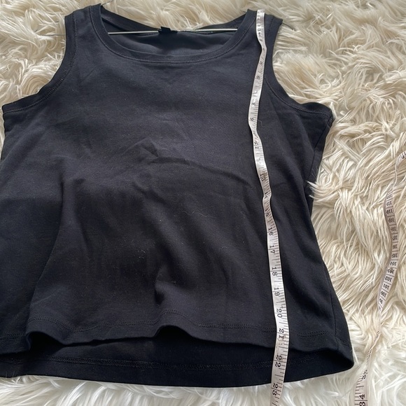 Rafaella black two piece crewneck top petit coat jacket sweater open cardigan - Picture 12 of 17